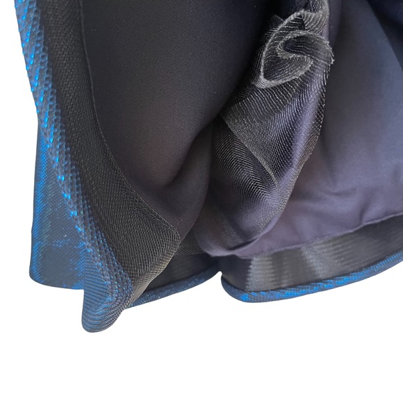 Camille La Vie Navy Blue Shimmer Sparkle Flare Party Dress Prom Cocktail 5/6 5 6 - Picture 4 of 8